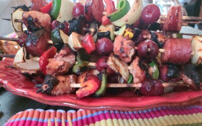 Cherry Chicken Kabobs