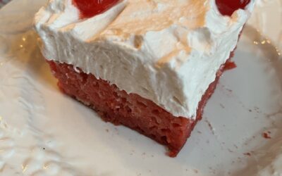 Cheerwine Poke cake